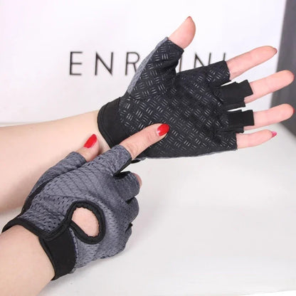 Breathable Cycling Fingerless Gloves – Anti-Slip Half Finger Bike & Gym Gloves for Men & Women