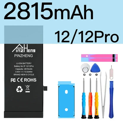 PINZHENG High Capacity Replacement Battery for iPhone X, XR, XS, 11, 12 & 13 Mini, Pro & Pro Max