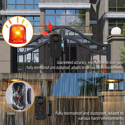 108dB Anti-Theft Door & Window Alarm Sensor – Magnetic Burglar Alert Security System for Home & Office Protection, Window Monitor Doorbell Alarm