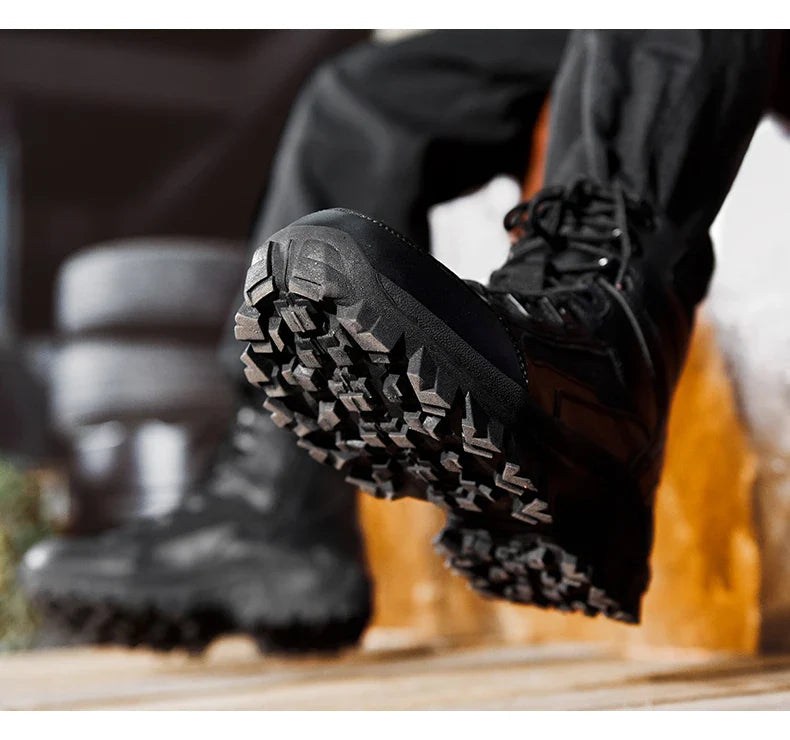 Men's Outdoor Hiking Boots - Desert Tactical Military Boots, Special Forces Anti-Slip & Warm Work Boots
