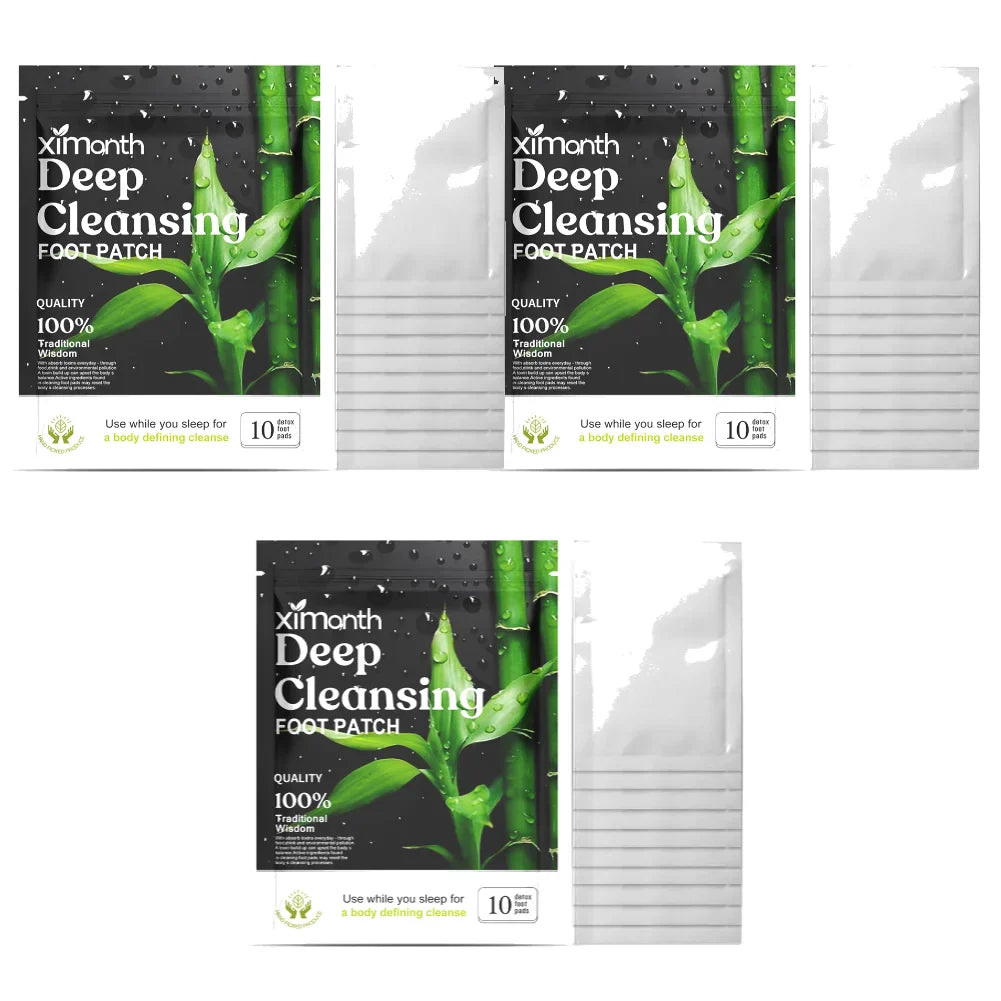 10PCS Herbal Detox Foot Patches – Deep Sleep & Stress Relief | Natural Foot Care Stickers for Body Detox & Relaxation