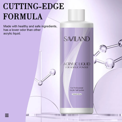 Saviland Acrylic Nail Monomer Liquid 60–500ml – Professional Large Capacity Nail Liquid for DIY Crystal Nail Art Extension System