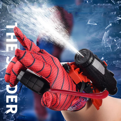 Spider Web Shooter Toy – Superhero Wrist Water Blaster Gun with Glove, Fun Squirt Water Fighting Toy for Kids & Adults Outdoor Play