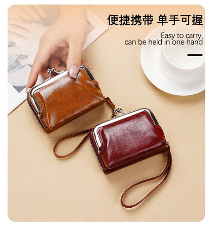 Lonny 4-Inch Zip-Up Card Holder – Women’s Buckle Coin Purse Clutch, Cross-Border Supply