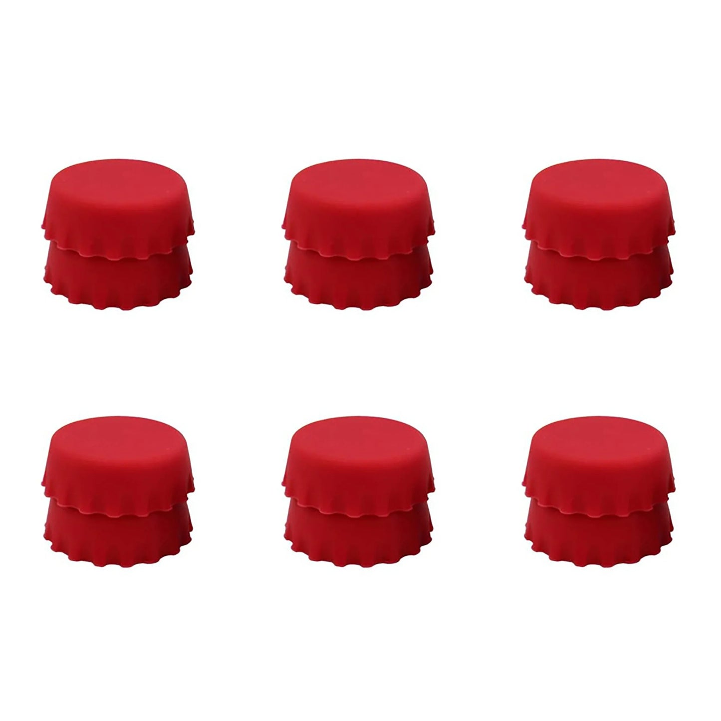 2/6/12pcs Silicone Beer Bottle Caps – Preservative Covers for Wine, Vinegar, Soy, and Cocktail Bottles