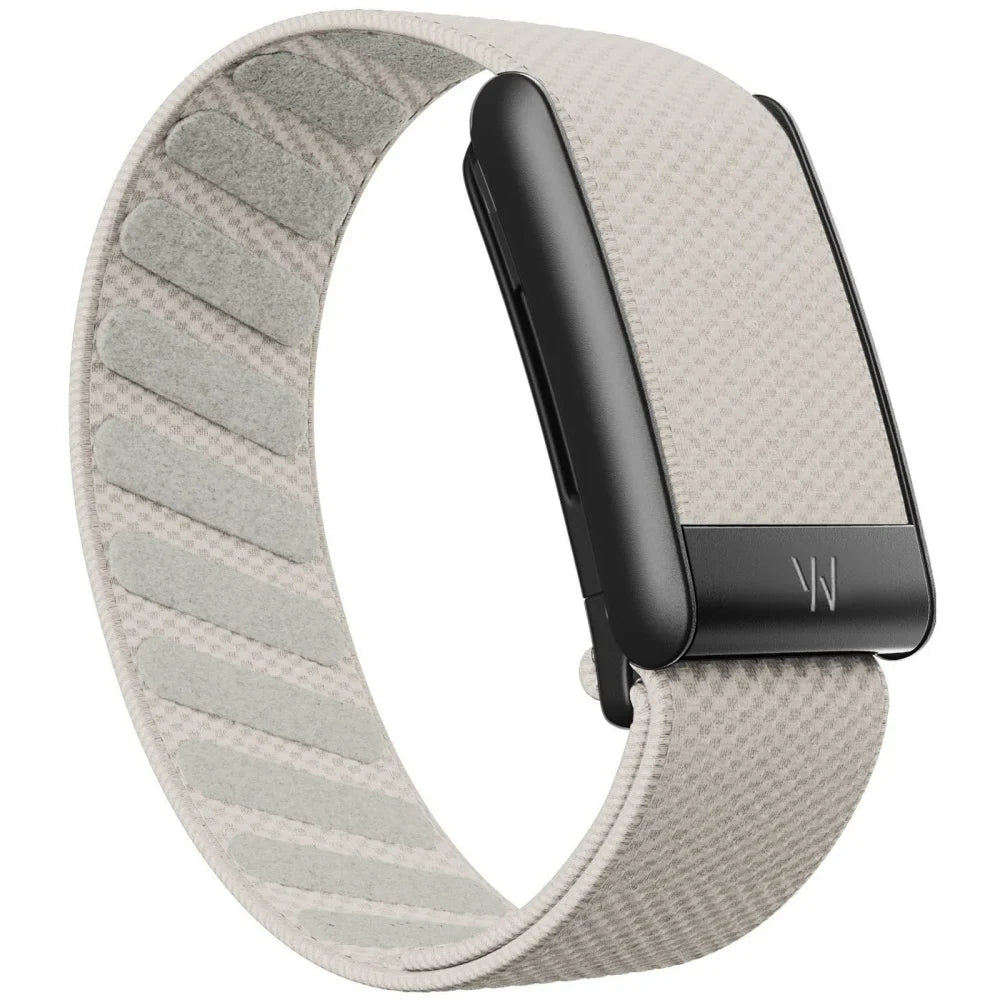 Whoop 5.0 Compatible Nylon Wristband - Black, Silver & Gold Woven Elastic Sports Replacement Strap