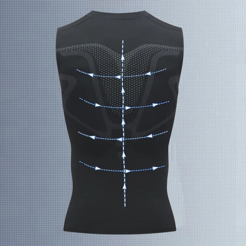 Men’s Compression Tank Top — Sleeveless Quick-Dry Gym Shirt for Fitness, Bodybuilding & Workout