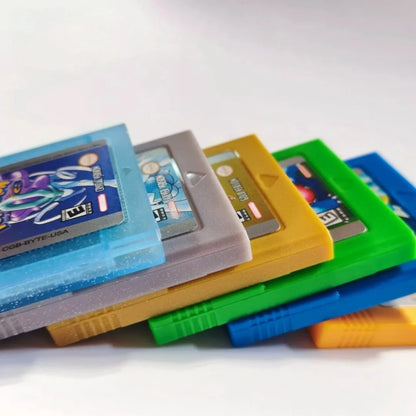 Pokemon GBC Game Cartridge - 16-Bit Video Game Card in Red, Blue, Crystal, Gold, Silver & Yellow Versions