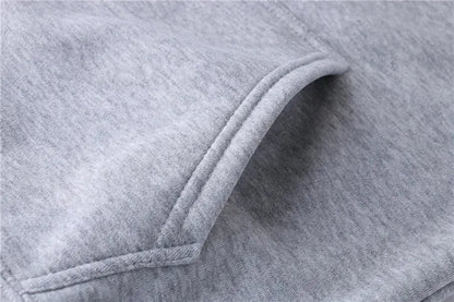 Men's Autumn/Winter Solid Hoodie & Pants Set — Casual Sports Two-Piece (S–4XL)