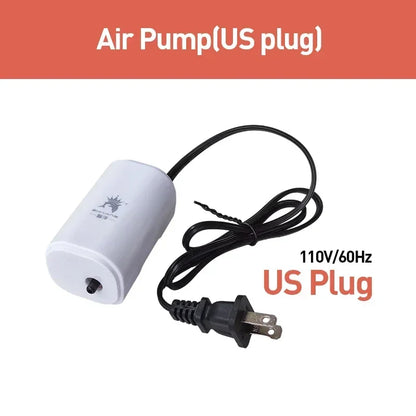 Ultra Silent 3W Aquarium Air Pump - 220V-240V Mini Fish Tank Oxygen Compressor (110V Option)