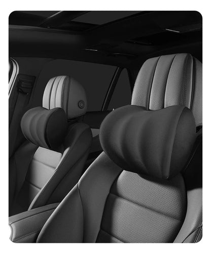 Electric Car Lumbar & Neck Massage Pillow | Single Headrest Vibration Cushion for Seat Support