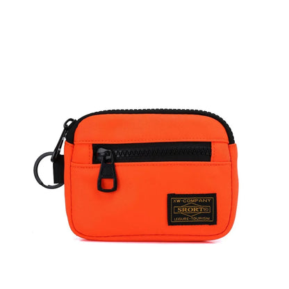 Casual Men's Canvas Coin Purse – Retro Zipper Wallet & Key Holder Small Money Bag for Youth
