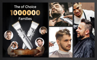 Sejoy Professional Hair Clippers for Men – Cordless Barber Clipper & Rechargeable Beard Trimmer