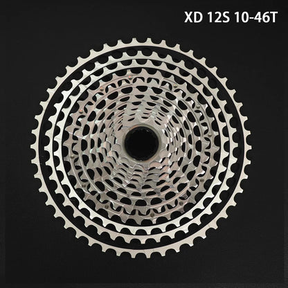 GOLDIX 12-Speed Ultralight MTB Cassette – CNC Sprocket 11-51T/11-46T HG & 10-46T/10-51T XD for Shimano SRAM
