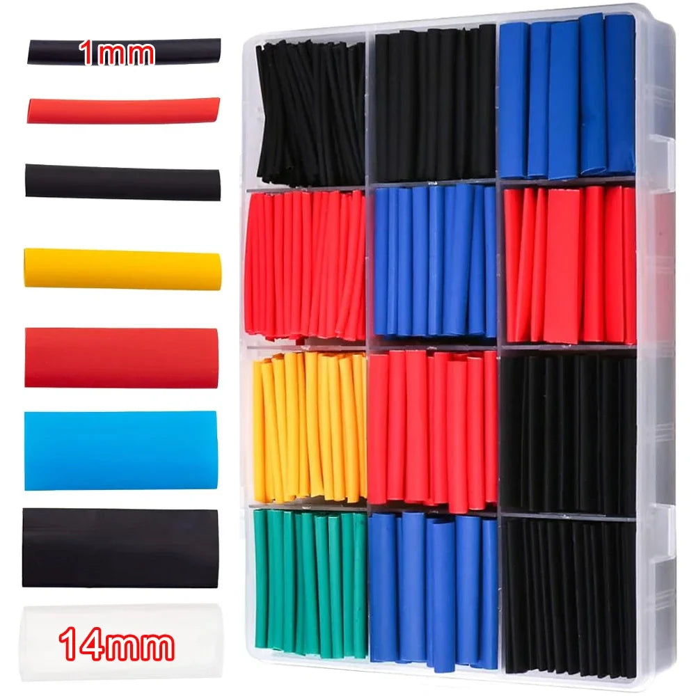 Heat Shrink Tube Kit - Thermoresistant Tubing for Electrical Wire & Cable Insulation and Protection