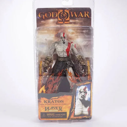 NECA God of War II Kratos 7-Inch Action Figure in Ares Armor with Blades - Classic Video Game Collectible Toy
