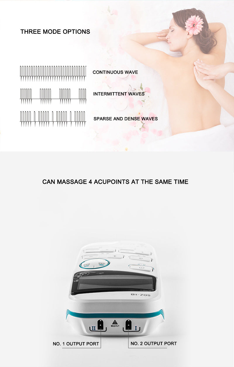 Pulse Massage TENS Unit – Dual Channel Pain Relief & Muscle Recovery, Electronic Acupuncture Treatment Device