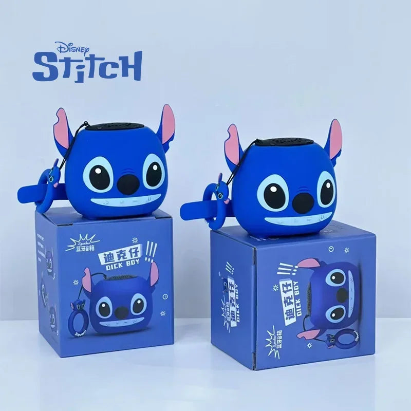 Disney 3D Stitch Wireless Bluetooth Mini Speaker – Dual HIFI Stereo Bass with TF & FM Radio