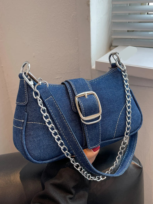 Small Design Jeans Cross-Shoulder Bag – Women's New Canvas Shoulder Bag