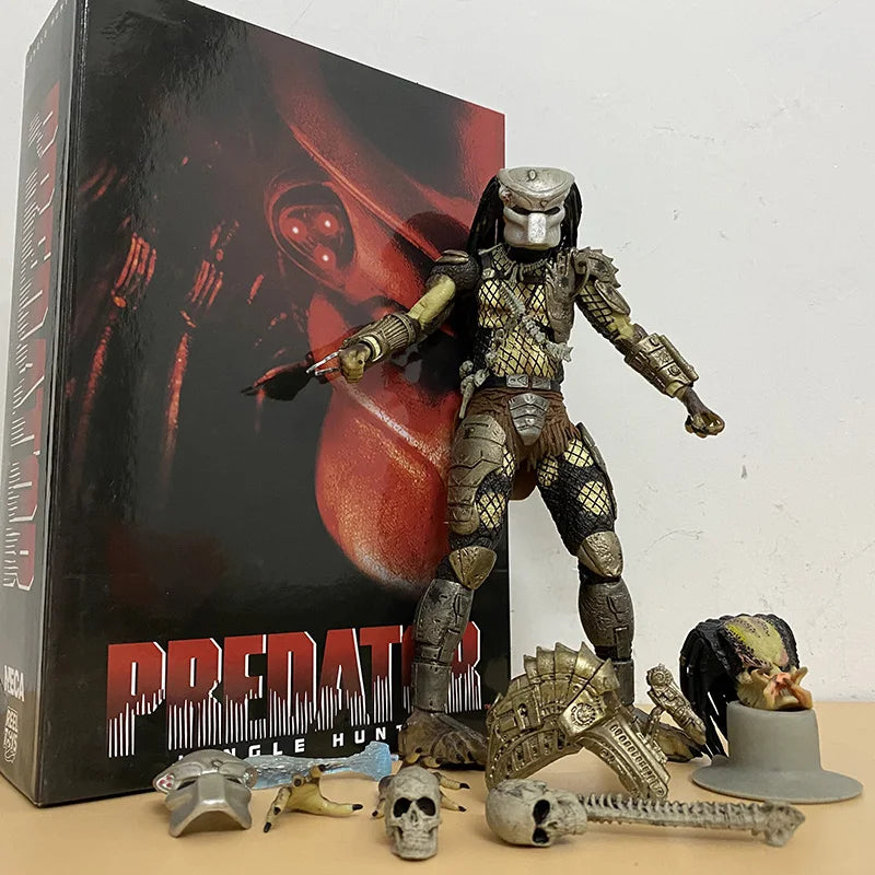 NECA Jungle Hunter Predator Action Figure – Alien Collectible Model, Joint Movable Doll, New Year Gift for Children