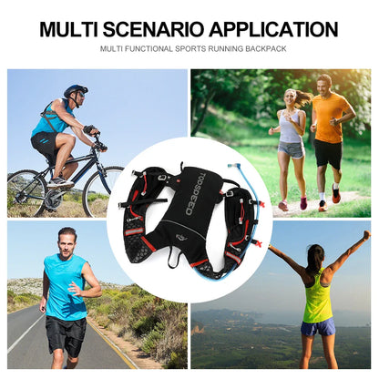 INOXTO 5L Trail Running Backpack - Ultra-Light Hydration Vest for Marathon & Cycling with 1.5L/2L Water Bag