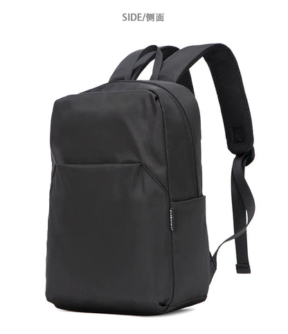 Mini Canvas Men’s Backpack – Black Rucksack, Waterproof School & Travel Bag