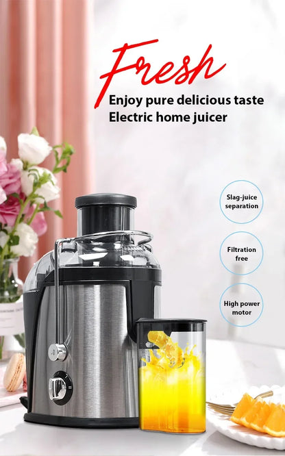 400W Juice Extractor — 22000RPM Motor, 3" Wide Chute, 2-Speed Juicer for Whole Fruits & Vegetables, Easy-Clean Design