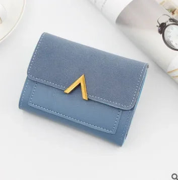 Luxury Mini Leather Wallet for Women – Small Short Fashion Purse with Credit Card Holder