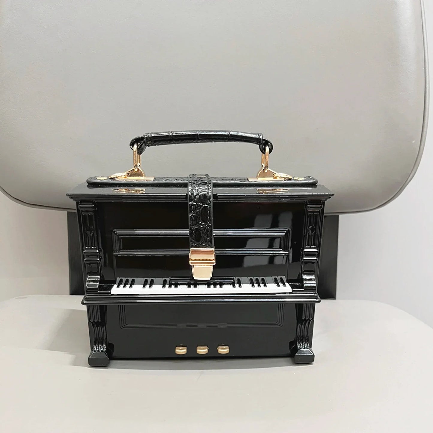 Luxury Designer Piano-Shaped Handmade Crossbody Shoulder Bag for Women – Elegant Purse, Messenger & Banquet Bag