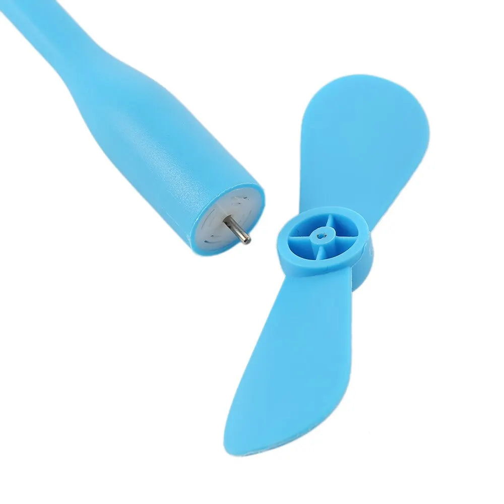 Mini USB Flexible Fan – Bendable Portable Hand Fan for Laptop, PC, Power Bank, and AC Charger, Summer Cooling Gadget