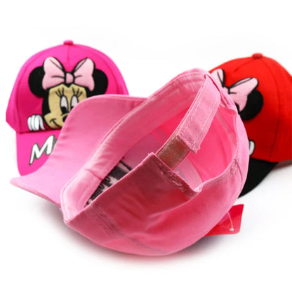 Disney Minnie Mouse Baby Hat – Embroidered Cotton Baseball Cap for Kids Boys & Girls, Sun Protection Outdoor Cap
