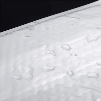 50pcs Pearlescent Film Waterproof Bubble Mailers | Self-Seal White Foam Shipping Bags, Thickened Packaging Envelopes