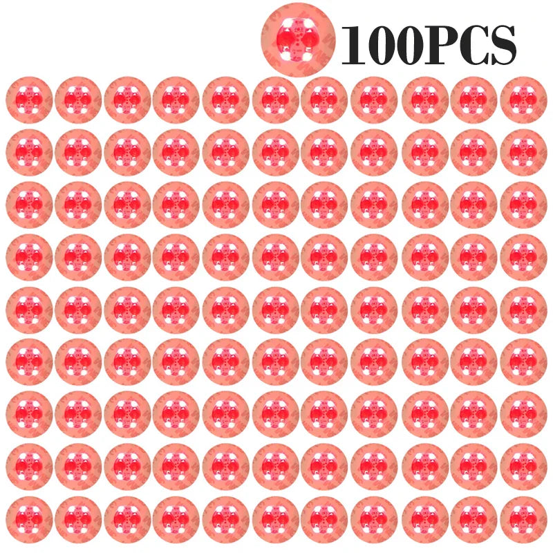 100-Pack LED Tableware Mats & Luminous Cup Stickers — Colorful Flashing Bottle Coasters for Bar, Stall, and Party Lighting