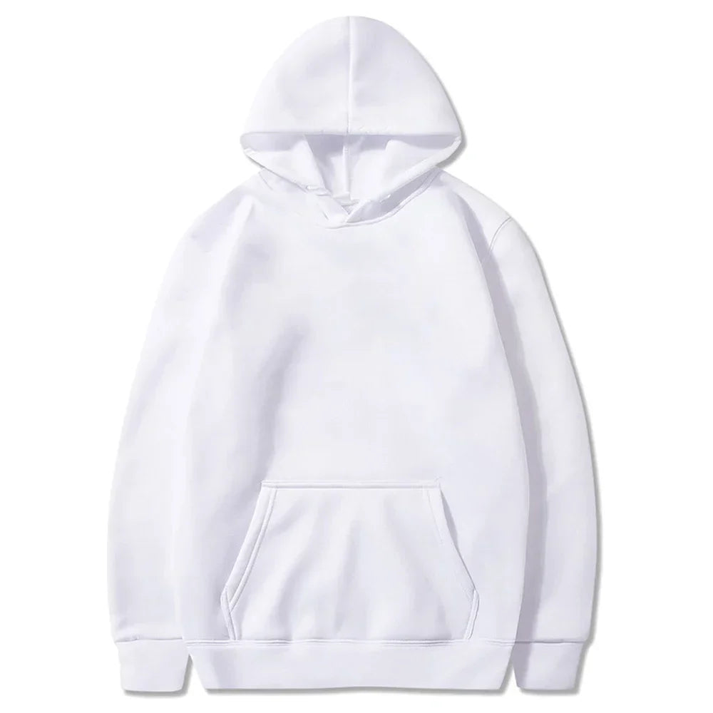 Men’s & Women’s Oversized Hoodies — Casual Fleece Pullover Sweatshirts Warm Spring Autumn Tops Black & Multi-Color