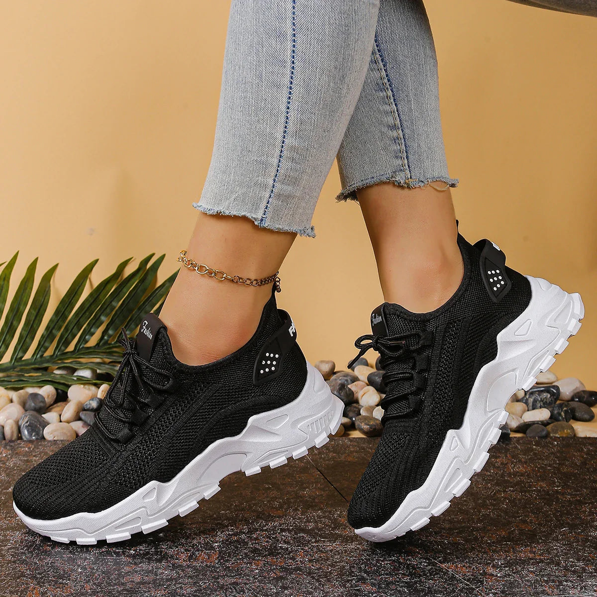 Women’s 2025 Breathable Mesh Dad Sneakers – Casual Versatile Sports Shoes