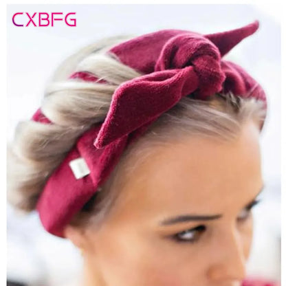 No Heat Hair Curler Headband: Heatless Curling Rod Lazy Hair Rollers for Soft Sleeping Curls - Hair Styling Tools