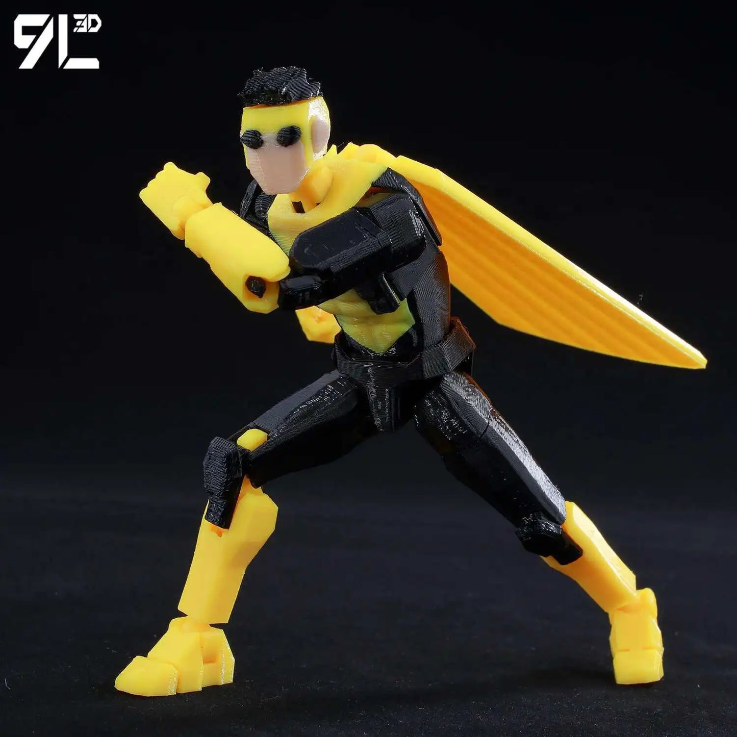 9L3D Lucky 13 Invincible Boy Eve Action Figure — 3D Printed Anime Model, Multi-Jointed Poseable Collectible Toy Gift for Fans