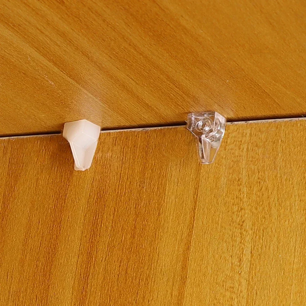 10/50PCS Plastic Shelf Support Pegs – Cabinet, Wardrobe & Glass Shelf Holder Pins for Furniture Brackets