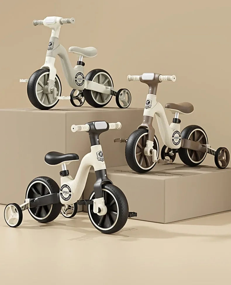 2-in-1 Children’s Balance Bike – Three-Wheeled Multifunctional Pedal Walker with Music & Lights, Indoor and Outdoor Baby Toy