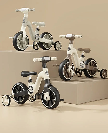2-in-1 Children’s Balance Bike – Three-Wheeled Multifunctional Pedal Walker with Music & Lights, Indoor and Outdoor Baby Toy