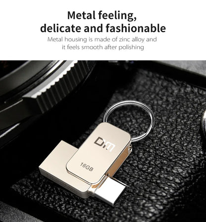 DM PD059 USB-C Type-C OTG Flash Drive – 32GB/64GB Pen Drive for Smartphones & USB 3.0
