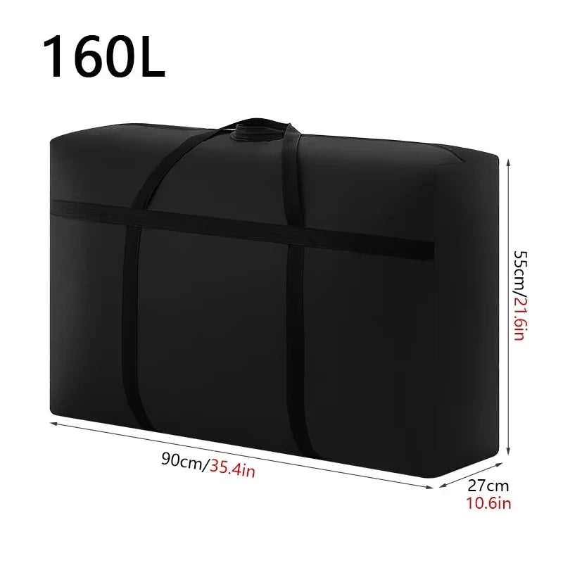 Extra Large Waterproof Moving Luggage Bag - Foldable Large Capacity Travel, Laundry & Quilt Storage Organizer