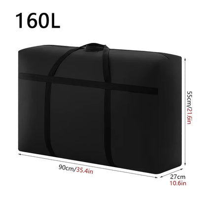 Extra Large Waterproof Moving Luggage Bag - Foldable Large Capacity Travel, Laundry & Quilt Storage Organizer