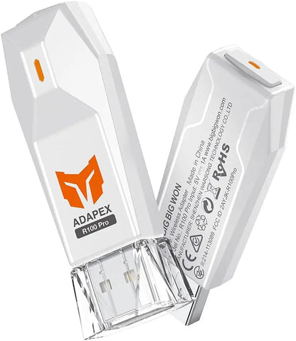 BIGBIGWON R100 Pro Wireless Adapter – Compatible with Xbox One, Series X|S, Elite Series 2, PS5, PS4 & Switch Controllers