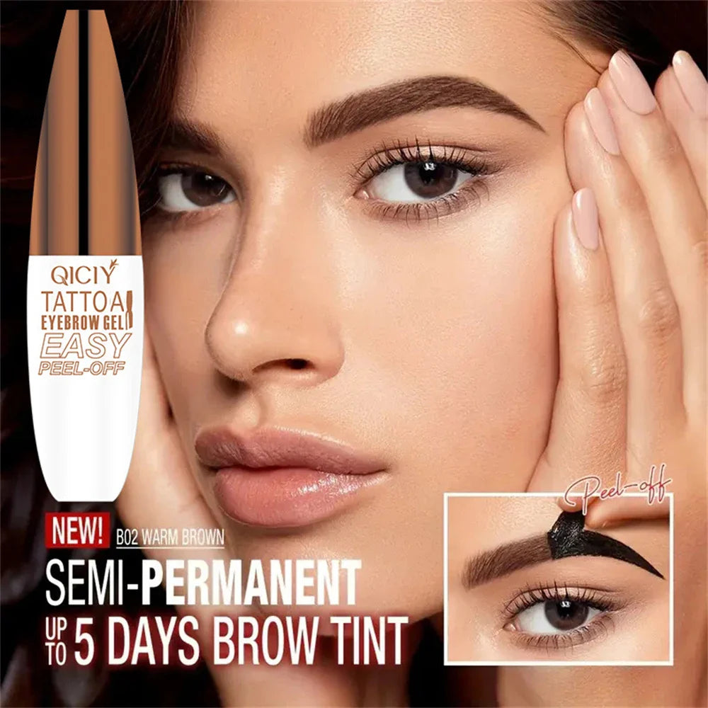 Long-Lasting 3-Day Tattoo Eyebrow Gel Cream – Easy Peel-Off, Smudge-Proof, Sweat-Resistant Waterproof Cosmetic