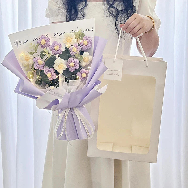 Graduation Bouquet 2025 – Crochet & Knitted Artificial Flowers for Wedding, Valentine’s & Special Occasion Gifts