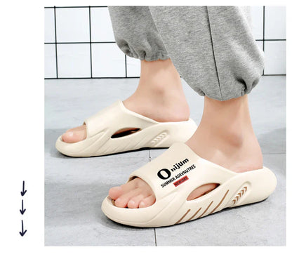 2024 Men’s Massage Slippers – Comfortable Indoor/Outdoor Slides & Beach Sandals, Sizes 38-47