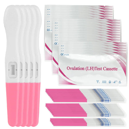 Pelvifine Ovulation & Pregnancy Test Kit – 25 Ovulation Strips & 5 Pregnancy Test Sticks for Accurate Fertility Tracking