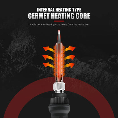 JCD 60W/80W Electric Soldering Iron – Adjustable Temperature with Digital Display for Welding & Repair