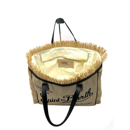 Ladies Straw Handbag — Light Luxury Tassel Handmade Large Capacity Casual Travel Fashion Bag